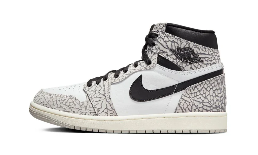AIR JORDAN 1 HIGH OG WHITE CEMENT ELEPHANT