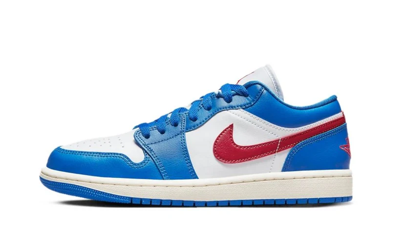 Jordan 1 Low Sport Blue Gym Red (W)