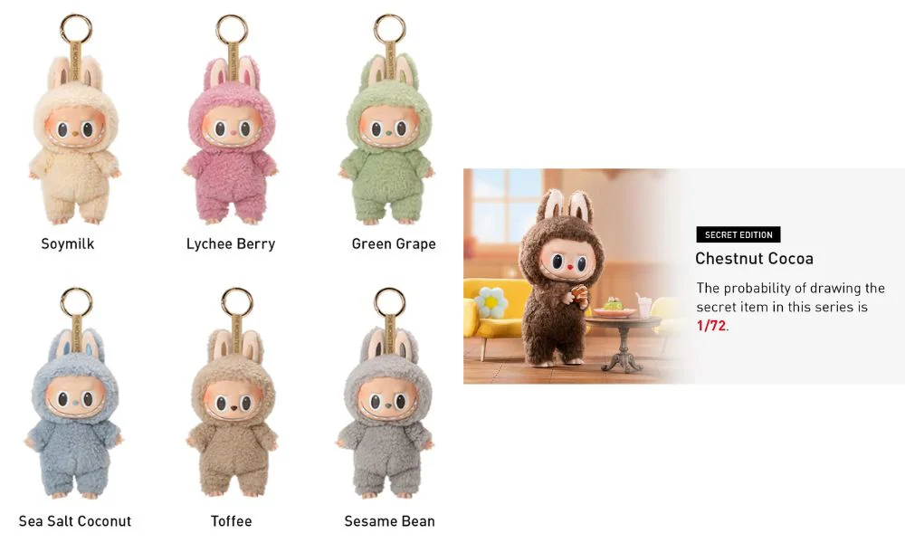 POP MART LABUBU THE MONSTERS TASTY MACARONS VINYL PLUSH PENDANT SINGLE BLIND BOX