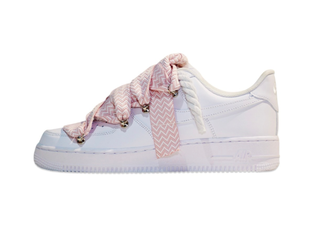 Nike Air Force 1 Low '07 White Lanvin Rope Laces Pink